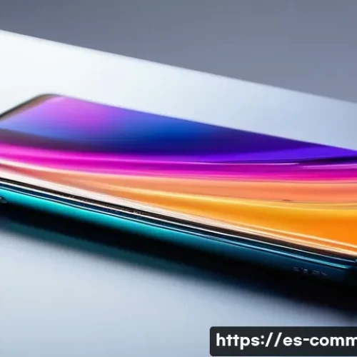 Home 11 모바일 기술 - **Dynamic Foldable Display and Futuristic Design:** A stunning close-up of a cutting-edge foldable s...