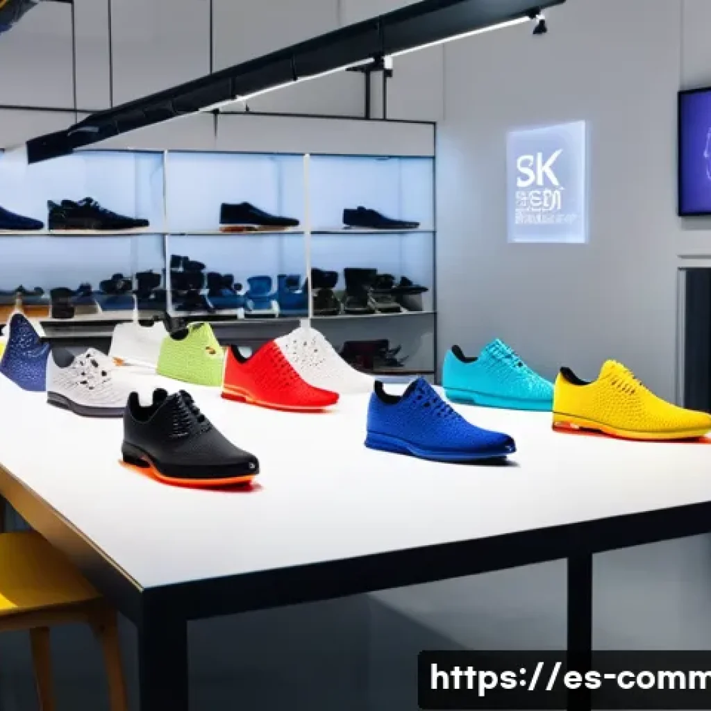 3D 기술 - A modern small footwear design workshop in Spain, showcasing a skilled artisan using a state-of-the-...